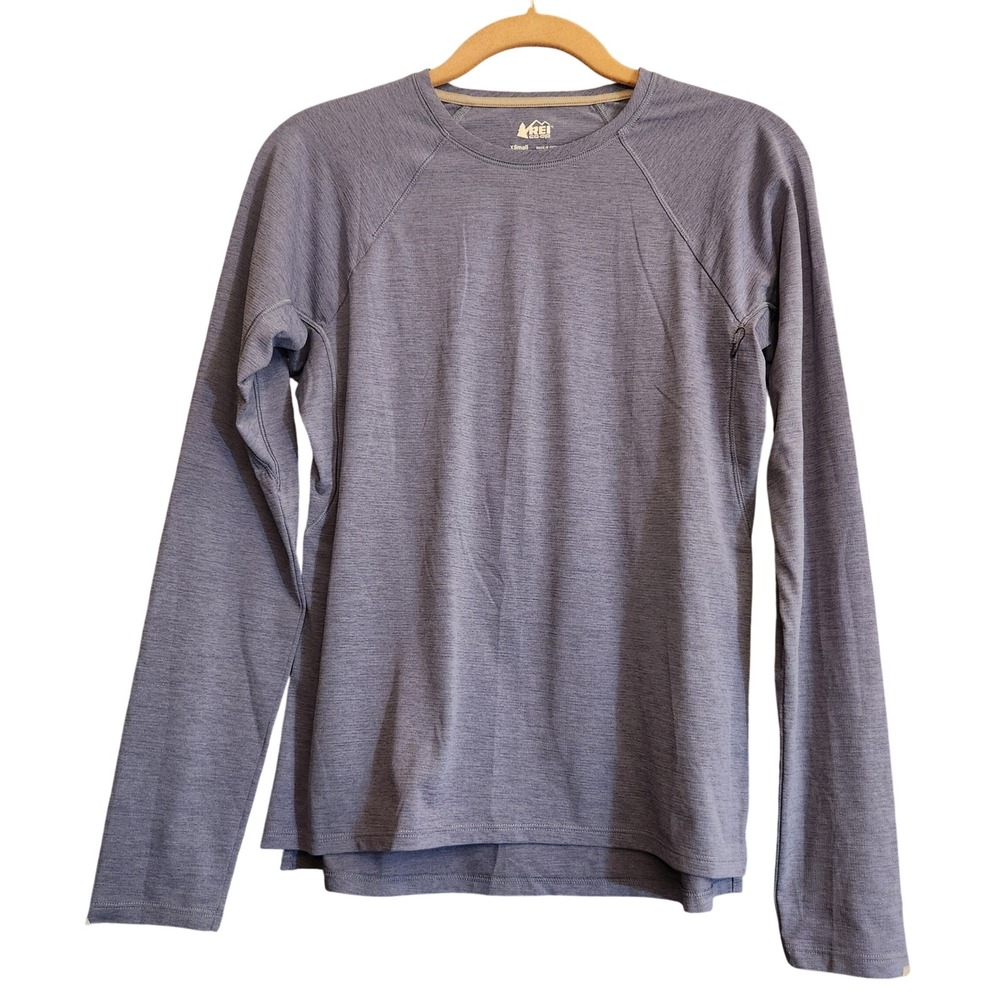 REI Co-op Long Sleeve Shirt Womens XS Lavender Grey Excellent Hiking Performance